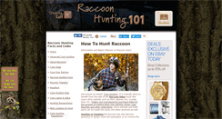 Desktop Screenshot of huntingraccoon.com