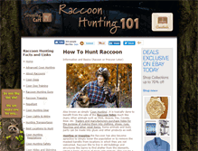 Tablet Screenshot of huntingraccoon.com